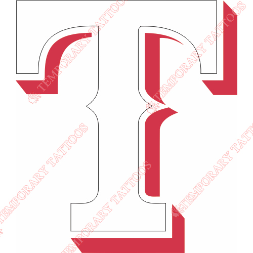 Texas Rangers Customize Temporary Tattoos Stickers NO.1966